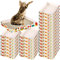 Einweg-Katzentoilette, Faltbare Papiertoilette, Reise-Katzentoilette, Nicht klumpend, langlebig und wasserdicht, geringer Einstieg, einfache Entsorgung, tragbar (35,1 x 25,4 x 5,1 cm), 30 Stück