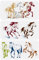 FINGERINSPIRE 3 Stück Pferde Randschablone 30x15cm Laufendes Pferd Große Schablone Gehendes Pferd Malschablone Springendes Pferd Zeichenschablone Tiermotiv Pferdevorlage Für Wandfliesen Bodenpapier