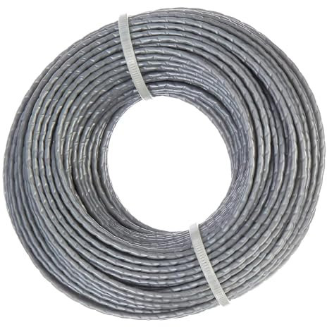 Strimmer Draht-Ersatz 24 m Stahldraht Nylon Rasentrimmer Faden Rasentrimmer Faden Spule for Motorsense Trimmer Seil Rasentrimmer Ersatz