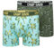 Camp David Herren Boxershorts mit All Over Print, 2er-Pack Khaki/Aqua XXL