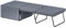 HOMCOM Cama Plegable 68x180 cm con Colchón de Espuma Mueble Cama Plegable con Funda de Protección Cama de Invitados Carga 120 kg Gris