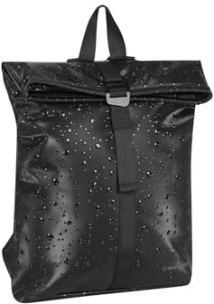New Rebels Droplets Los Angeles Schwarz Wasserabweisender Rucksack – 7l Rolltop Wasserabweisender Rucksack