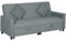 HOMCOM Sectional Sofa Bed, L-Shaped 3 Seater Sofa Bed, Reversible Sleeper Sofa with Pull Out Couch Bed, Cushions, Fabric Futon Sofa Bed for Living Room, Grey