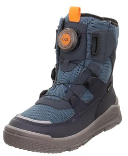 Superfit Mars Warm Gefütterte Gore-Tex, Stivali da Neve, Blu Arancione 8020, 38 EU