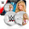 FANTASY CLUB Trish Stratus WWE 32 mm offizielle Sammelmünze – Hommage an die Königin des Rings und 7 Mal weibliche Champion – Limitierte Auflage für Fans und Sammler