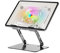 Craftreatment Acrylic Tablet Stand is Equipped with a Fan and RGB Lighting, Adjustable Height, and Foldable,Multifunctional Desktop Stand Compatible with Ipad Pro 13 12.9 11 (CoolLight Max)