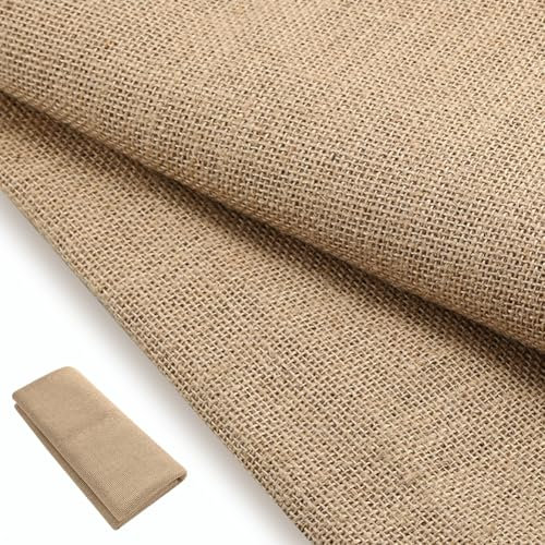 100cm Jute Stoff Meterware 160cm Breit, Sackleinen aus Naturfasern 280g/m², Jutestoff zum Nähen, Basteln, Dekostoff für Haus, Gartenarbeite, Parteien Accessoires, DIY Projekte (Jute, 100x160cm)