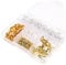PartyKindom 1Set Office Supplies of Decorative Paper Clips Multi Functional Thumb Tacks and Portable Binder Clips for and Office Use