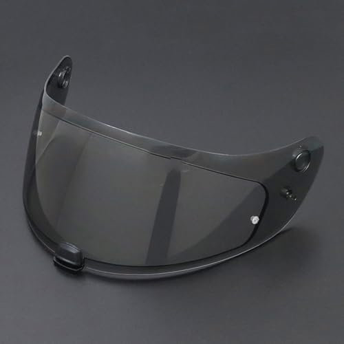 THOMIX Motorradhelm Visier für HJC C70 FG-17 IS-17 FG-ST Helm Modell, Kratzfestes & Antibeschlag Ersatzvisier, UV-Schutz, Schnellverschluss, Klare Sicht für Tag & Nacht,G Deep Black