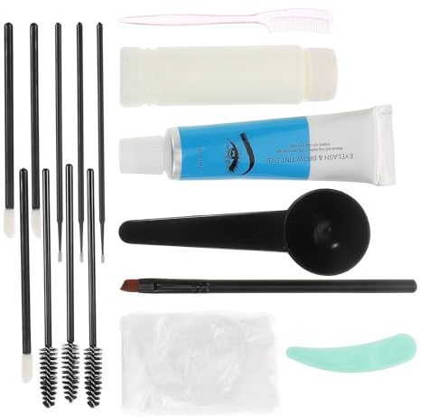 Garneck Selbstgemacht Augenbrauen Gel 28 Stück Langanhaltendes Wasserfestes Augenbrauen Stylinggel Farblose und Braune Creme Semi Permanentes Make Up Zubehör