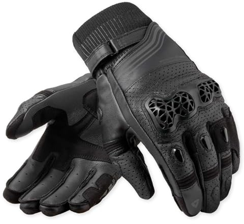 REV'IT! Revit Positron perforierte Motorradhandschuhe, schwarz, 4XL