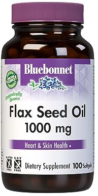 Bluebonnet Flaxseed Oil Softgels, 1000 mg, 100 Count