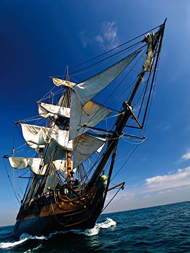 1art1 Piraten Poster Segelschiff I Kunstdruck Bild 80x60 cm