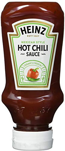 Heinz Hot Chili Sauce, Kopfsteherflasche, 4er Pack (4 x 220 ml)