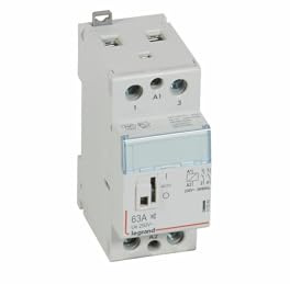 412560 Legrand - Contacteur Jour Nuit Silencieux Bobine 230v Monophasé - 63a - Contact 2no - 2 Modules
