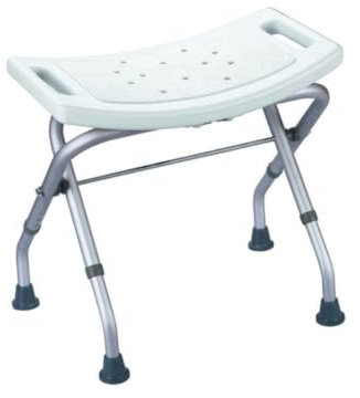 MSV 140703 Duschhocker faltbar verstellbar weiß 51 x 44 x 42,5 cm