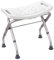 MSV 140703 Duschhocker faltbar verstellbar weiß 51 x 44 x 42,5 cm