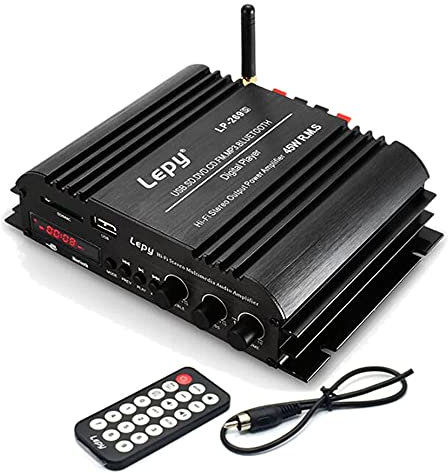 PolarLander Bluetooth HiFi Digital Amplificateur stéréo 4 canaux Puissant Son Compatible avec Haut-Parleur Ordinateur Moto