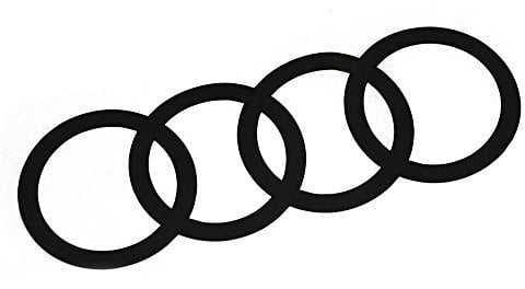 Audi Original Q2 C-Blade Dekorfolie Set Ringe Exterieur Ringe Brilliantschwarz 81B064317 Y9B