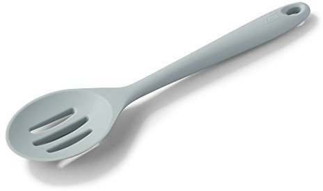 Zeal Silicone Non Scratch Slotted Spoon, Duck Egg Blue, 28 cm