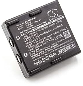 vhbw Akku kompatibel mit Abitron Nova, KH68300520.A, Ergo Industrie-Funkfernsteuerung Fernbedienung (600 mAh, 9,6 V, NiMH) - Schwarz