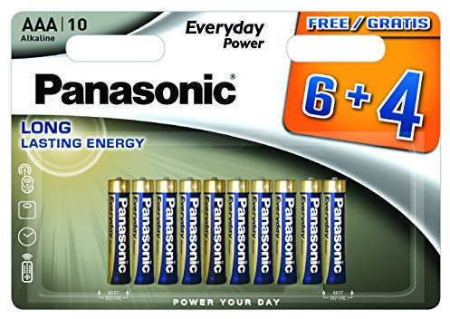 Panasonic Everyday Power Lot de 6 Piles alcalines AAA LR03 Rouge