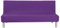 Aisaving Einfarbig Armlose Sofabettüberzug Polyester Spandex Stretch Futon Schutzhülle Protector 3-Sitzer elastisch vollklappbar Couch Sofa Shield für Klappcouch ohne Armlehnen (Violett)