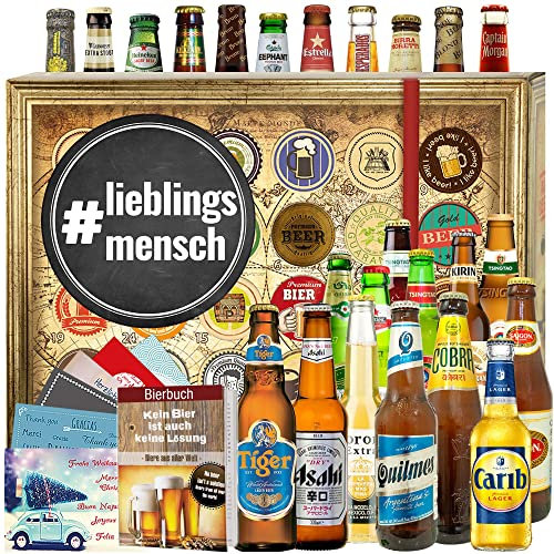 lieblingsmensch / 24x Weltbiere/Geschenkset Liebling - Bier Kalender Weihnachten 2024 2025