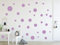 Timalo® XL Aufkleber Punkte Wandtattoo Kinderzimmer bunte große Kreise Pastell Uni Matt Wandsticker | 73081-flieder-40