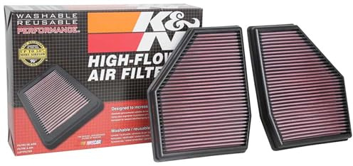 K&N Engine Air Filter: High Performance, Premium, Washable, Replacement Filter: Compatible with 2018-2019 BMW M5, 33-3128