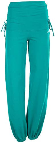 WINSHAPE Damen Trainingshose Wh1 Fitness Freizeit Sport Yoga Pilates Hose, Ocean/Grün, XL EU