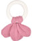 Tikiri 8597009 - Naturkautschuk Beißring pink, Greifling für Babys und Kinder ab 0+ Monaten, 15cm