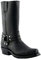 Grinders Renegade Hi Stivali Unisex di Pelle Nera Stile Motociclista Cowboy 12
