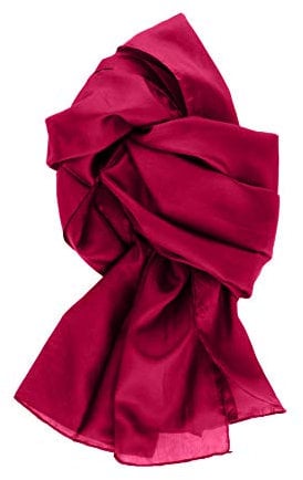 Tinitex Seidenschal Halstuch Schal weinrot bordeaux Seide 150x35cm