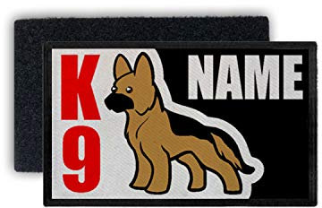 Copytec Patch 7,5x4,5 K9 Schäferhund Name Diensthund Hunde Bundeswehr #34985