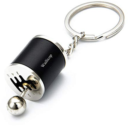 Wailicop Autoteil Modell Metall Schlüsselanhänger Schaltgetriebe Schalthebel Getriebe Keychain Keyring Kreative Auto-Gangschaltung Mit Schalthebel- Und Knopf