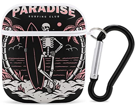 Airpods-Hülle Hawaii Skeleton Skate Airpod Hard Case Cover Kopfhörerhüllen Für Apple Airpods1 Airpods2