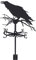SUPERDANT Krähe Wetterhahn Wetterfahne Personalisierte Wetterhahn für Garten Wetterfahnen Für Gartendekoration Bauernhausdach Dekoratives Outdoor Garten Weathervane Halloween Dekoration
