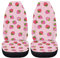 Coloranimal Pink Strawberry Car Seat Cover for Women Lady,Strawberry Auto Front Seat Cushion Pad Strength Non-slip Bucket Seat Pad Universal
