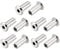 TERF® M6 X 15mm Joint Connector Nuts M6 (6mm) X 15mm Barrel Bolts Socket Head Insert Furniture Hexagonal Allen Flat Head Cap Nuts Alan Key Sleeve Hex Nut - Pack of 10
