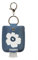 SEWBOO Desinfektionsmittelhalter mit Reiseflasche, nachfüllbar, Mini-Reise-Händedesinfektionsmittel, Schlüsselanhänger für Rucksack und Geldbörse, BLAU (ASH BLUE), Mini
