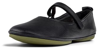 Camper Women's Right Nina K201365 Mary Jane Flat, Black 019, 37 EU