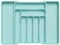 Lifewit Range Couverts pour Tiroir, Rangement Couvert Extensible et Ajustable pour Tiroir de Cuisine, Support de Rangement en Plastique pour Cuillères, Fourchettes, Couteaux, Grand, Turquoise