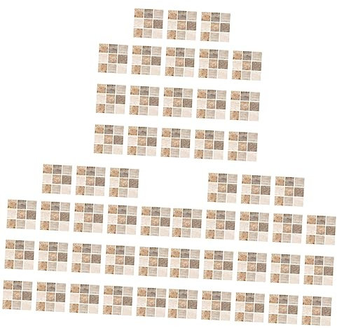 Housoutil 54 Stk Küchendekorationswand Mosaik-tapete Fliesenmosaik Wandtattoos Wasserfall- Fliesenaufkleber Badezimmer Mosaik-fliesen-aufkleber Es Kann Sich Bewegen Fliesen Wandbild 3d