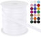 LEREATI Schrägband 10mm x 50m, Einfassband zum Nähen Doppelt Gefaltetes Stoffband aus Polyester Hemming Tape Satin, Nahtband zum Nähen Basteln Dekorationen DIY Handwerk (Weiß)