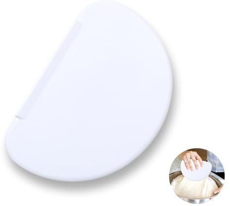 CALLYSONIC Biglietti per pasta, spatola per pasta, raschietto da cucina, raschietto per pasta, raschietto in plastica per pasta, formaggio, torte, pizza, cioccolato, bianco, 1 pezzo, 10 cm x 15 cm,