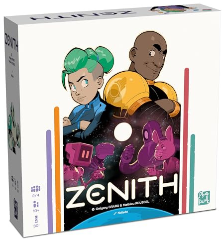PlayPunk: Zenith Manuelles Management-Brettspiel, Wettkampf-Team-Kartenspiel, taktisches Sonnensystem, ab 10 Jahren, 2-4 Spieler, über 30 Minuten