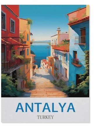 Antalya, Türkei，Puzzles 1000 Teile für Erwachsene, Klassische Puzzle Kinder Puzzle Herausfordernde Und Schwierige Rätsel für Erwachsene Und Jugendliche（75x50cm）-CL47