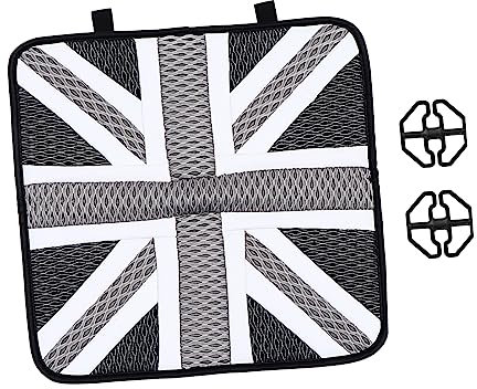 Alipis 1Stück Seiden Autositzmatte Mit Union Jack Design Atmungsaktives Kühles Sommer Sitzkissen Für Optimalen Komfort Und Schutz Abnutzung
