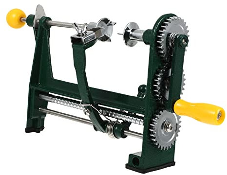 MUCKLILY Pelador Manual de con Abrazadera Pelador de Manzana y Naranja Herramienta Duradera de Aleación para Cocinas